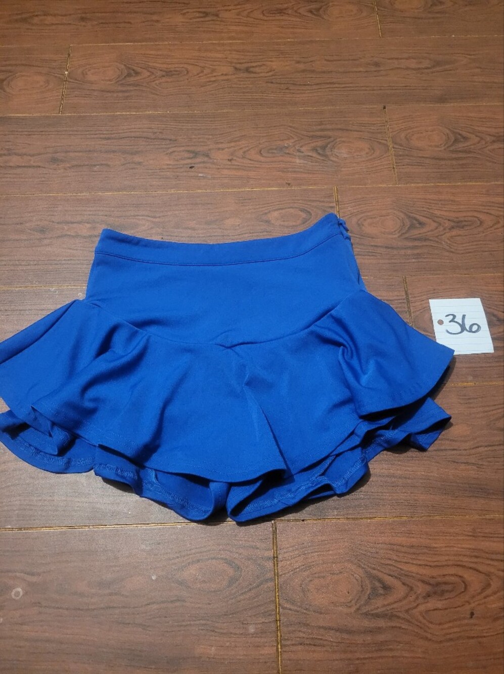 SHEIN Royal Blue Flared Ruffle Skater Skort Size Small